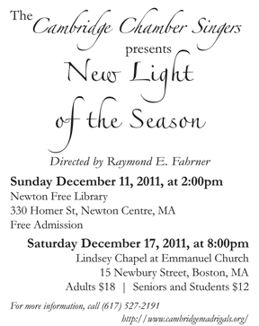 Cambridge chamber singers