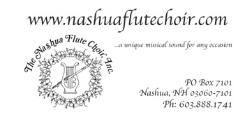 Nashua Flute Choir business card